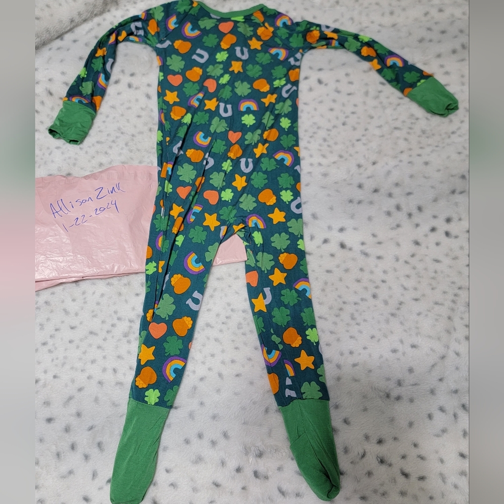 LITTLE SLEEPIES LUCKY ZIPPY 2T NWOT - Picture 3 of 4